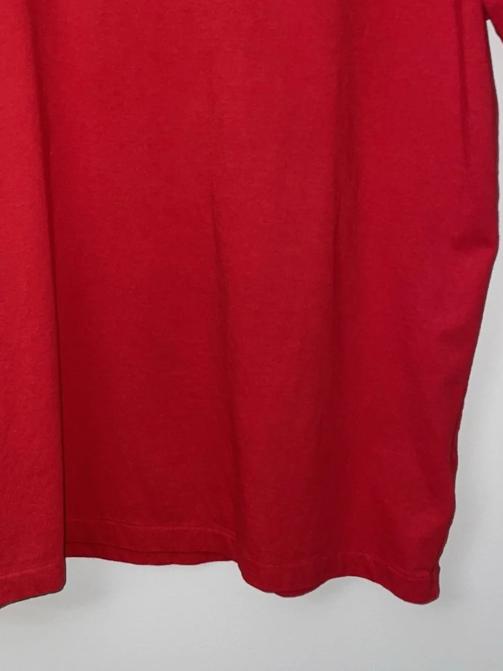 Polo Ralph Lauren T Shirt Men’s Large Red Short Sleeve V-Neck Navy Pony Cotton